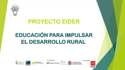 Proyecto EIDER | Educacin para impulsar el desarrollo rural