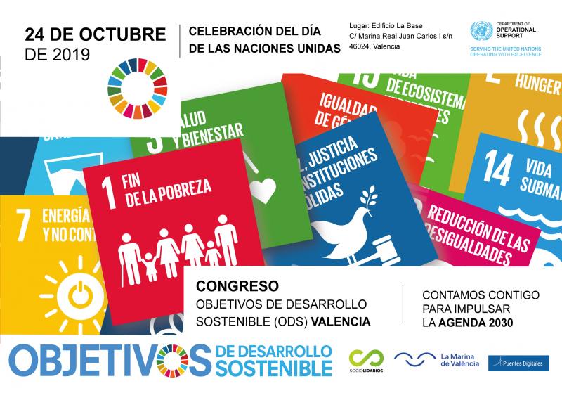 Cartel Congreso ODS 2019 en Valencia