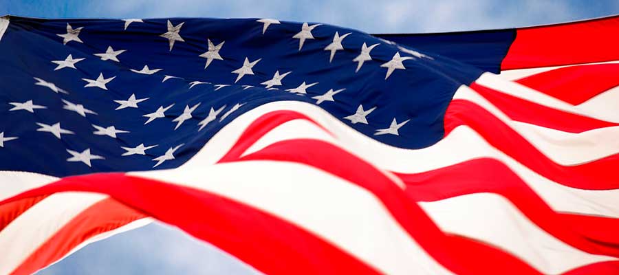 La bandera de Estados Unidos, el smbolo del orgullo americano.