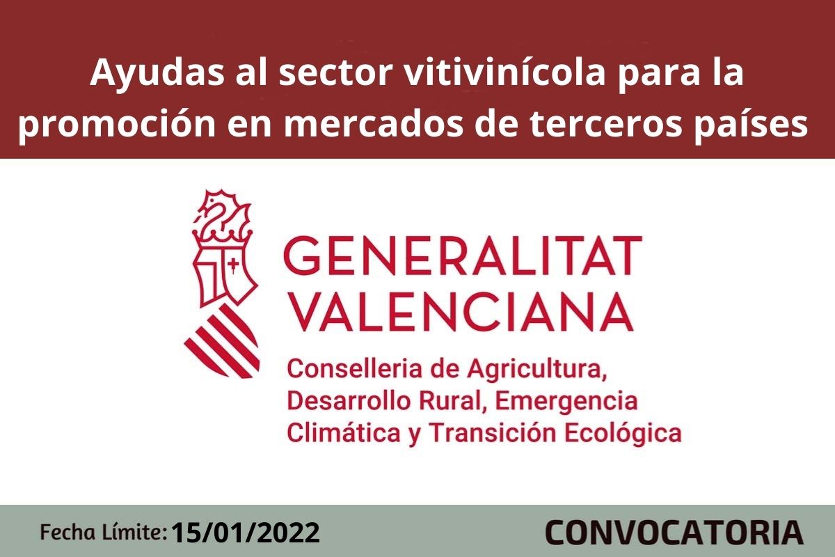Ayudas al sector vitivinicola valenciano 2022