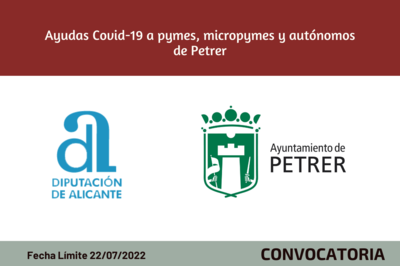 Ayudas COVID-19 Diputacin 2022 para autnomos y pymes de Petrer