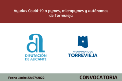 Ayudas COVID-19 Diputacin 2022 para autnomos y pymes de Torrevieja