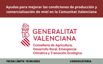 Ayudas para mejorar las condiciones de produccin y comercializacin de miel en la Comunitat Valenciana 2023