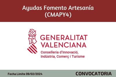Ayudas Fomento Artesanía (CMAPY4)