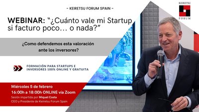 Webinar "Cuánto vale mi Startup si facturo poco... o nada?"
