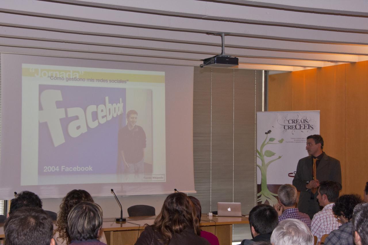 David Martínez durante su ponencia
