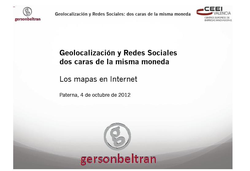 Los mapas en Internet