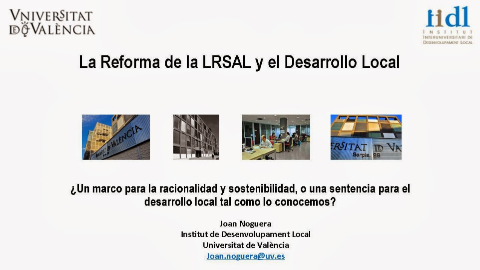 Presentaci LRSAL