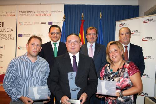 Los premiados en la categora de Creacin de Empresa