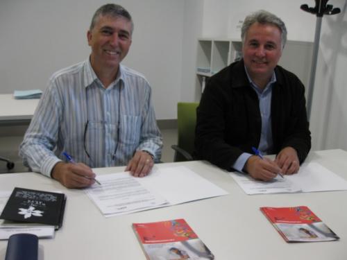 Firma convenio Mancomunitat Alcoi�-Comtat