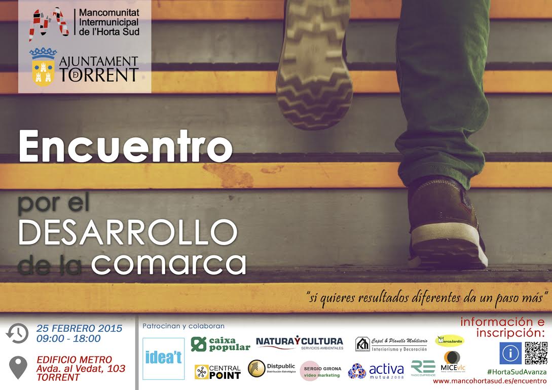 Cartel Encuentro por el desarrollo de la comarca, torrent