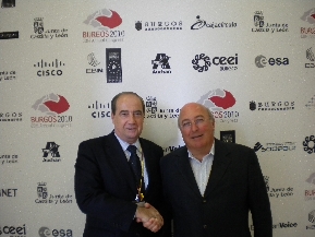 Jes�s Casanova, Director de CEEI Valencia y Jose Martins, Director de N.E.T. Novas Empresas Tecnologias (Portugal)