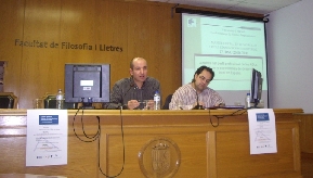 Javier Gonzlez y Antonio Martnez en su participacin en la jornada
