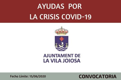 Ayudas por la Crisis sanitaria Covid-19 Ayuntamiento de Villajoyosa