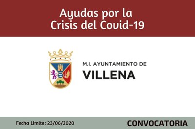 Ayudas por la crisis Covid 19 Ayuntamiento de Villena
